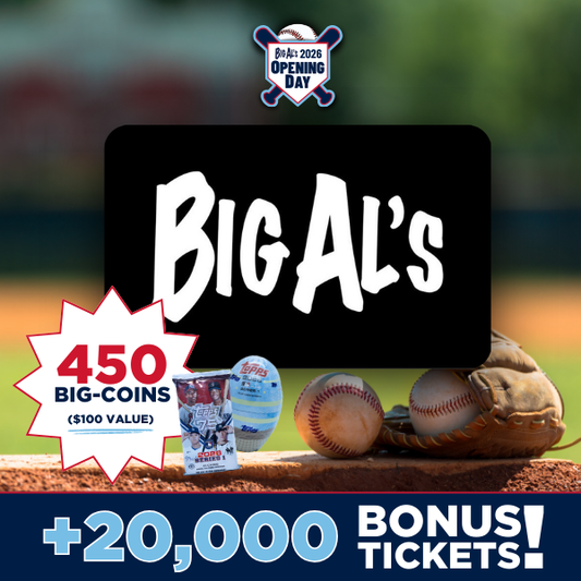 $100 FUN Card (450 BIG-Coins) + 20,000 BONUS TICKETS!